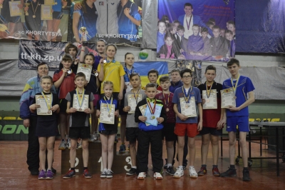 З 02 по 03 березня в місті Запоріжжі відбулися рейтингові змагання з настільного тенісу серед юнаків та дівчат 2002 р.н. і молодше.