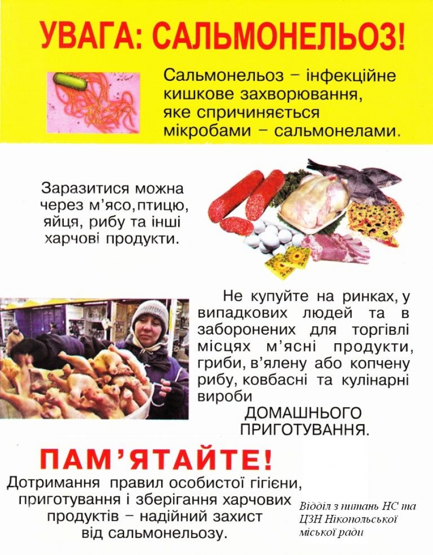 Обережно сальмонельоз!