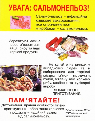 Обережно сальмонельоз!